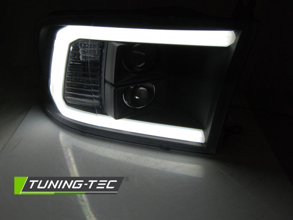 LED Tagfahrlicht Design Scheinwerfer für Dodge RAM 09-18 schwarz